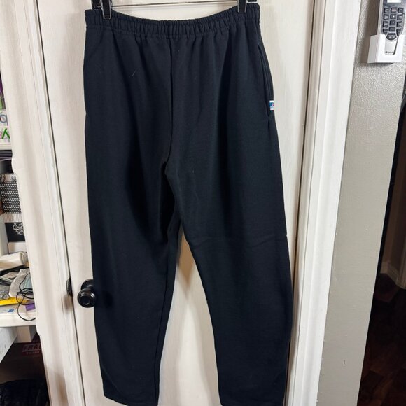 Russell Athletic Black Fleece Sweatpants Men’s Size L — Classic Fit Joggers - Picture 6 of 8
